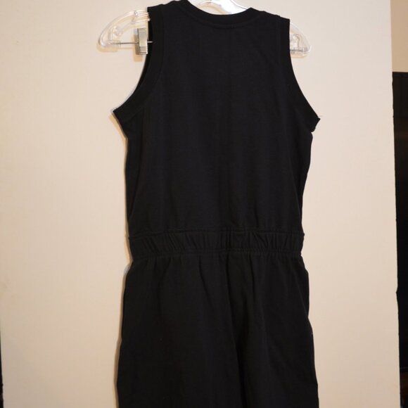 NIKE (WT) Black Romper Shorts 1/2 Front Snaps Cotton Sleeveless Girls Junior XL - Picture 10 of 12